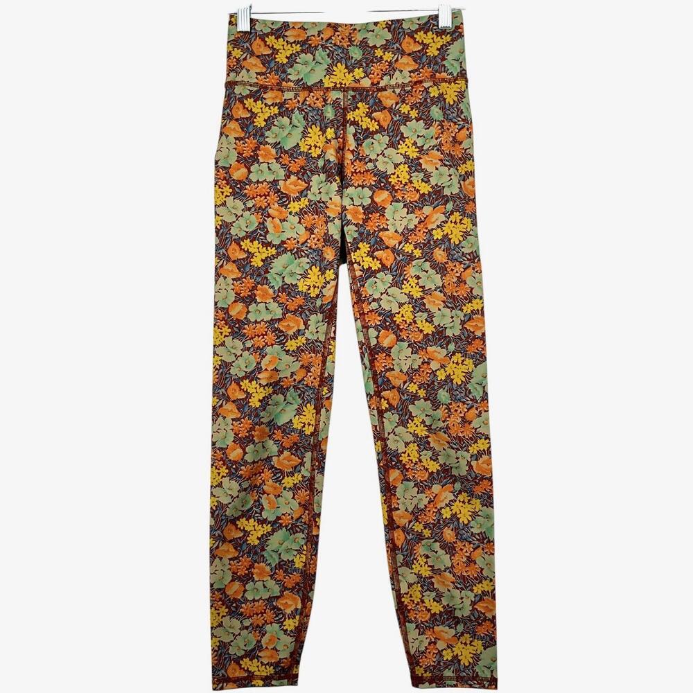Veronica Beard Leggings Womens XS Multicolor Floral Mid Rise Ankle Stretch